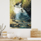 Affiche ITHACA NEW YORK BOTTERMILK FALLS (Cuisine)
