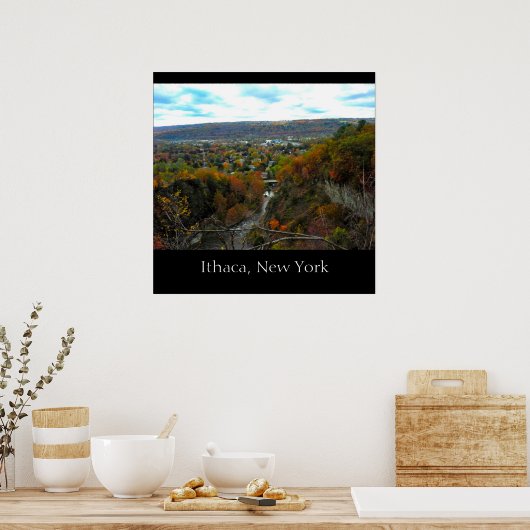 Affiche ITHACA NEW YORK GORGE (Cuisine)