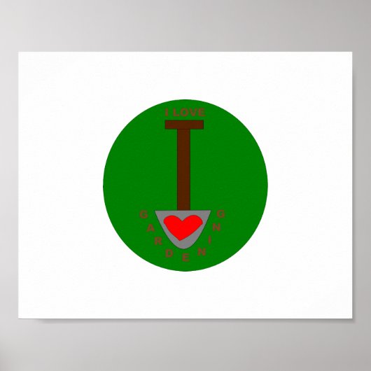 Affiche J'adore le jardinage (Devant)