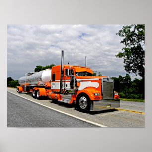 Affiche jalouse orange de Ya Kenworth