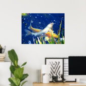 affiche japonaise koi carp (Bureau à domicile)