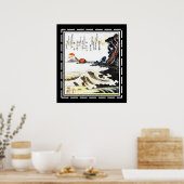 Affiche japonaise vintage d'art (Cuisine)