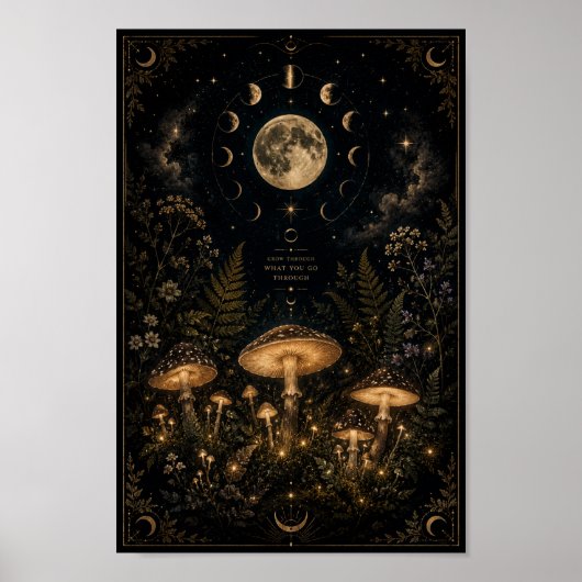Affiche Jardin de Champignons Célestes (Devant)