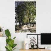 affiche jaune de la forêt (Bureau à domicile)