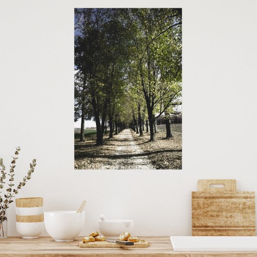 affiche jaune de la forêt (Cuisine)