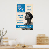 Affiche jazz de Beverly Kenney - Mister Kelly's (Cuisine)