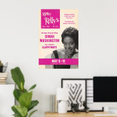Affiche jazz de Dinah Washington - Mister Kelly's (Bureau à domicile)