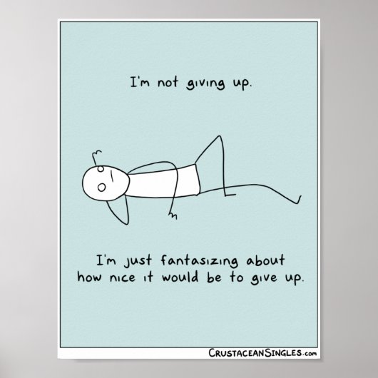 Affiche "Je n'abandonne pas" (portrait) (Devant)