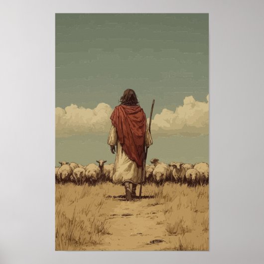 Affiche Jésus le Bon Berger (Devant)