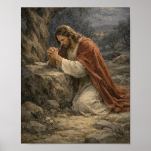 Affiche Jésus priant dans le jardin – Nuit de Geth