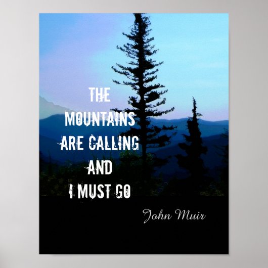 affiche John Muir cite les montagnes (Devant)