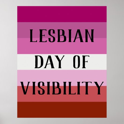 Affiche - Journée de visibilité lesbienne (Devant)