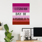 Affiche - Journée de visibilité lesbienne (Bureau à domicile)
