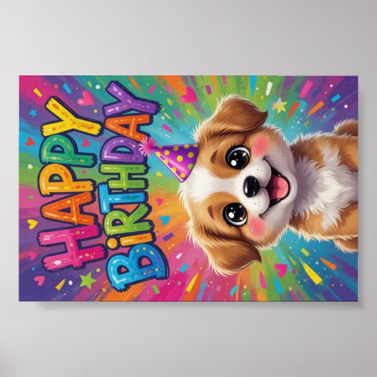 Affiche Joyeux Anniversaire (Devant)