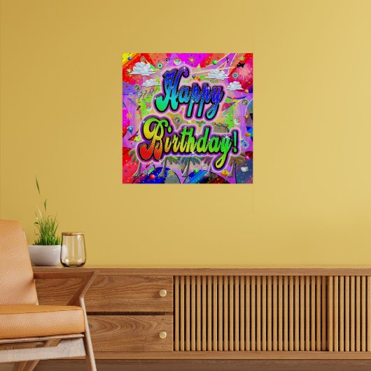 Affiche Joyeux Anniversaire Vista (Salon 2)