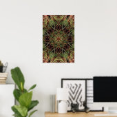 Affiche "Kaleidoscope de Vert" (Bureau à domicile)