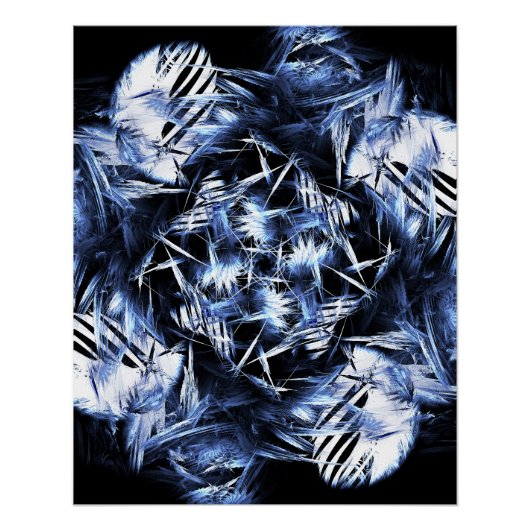 Affiche Kaliverse Fluid Fractal #01 (Devant)