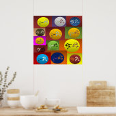 affiche karate arts martiaux (Cuisine)