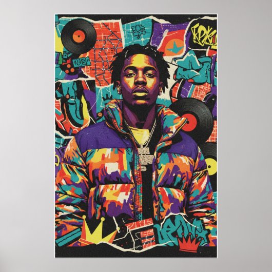Affiche Kay Flock – Décoration murale d'art de rue (Devant)