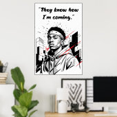 Affiche Kay Flock – Ils savent comment j'arrive (Bureau à domicile)