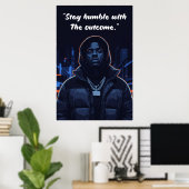 Affiche Kay Flock – Restez Humble Face au Résultat (Bureau à domicile)