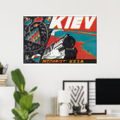 Affiche Kiev_Vintage voyage (Bureau à domicile)
