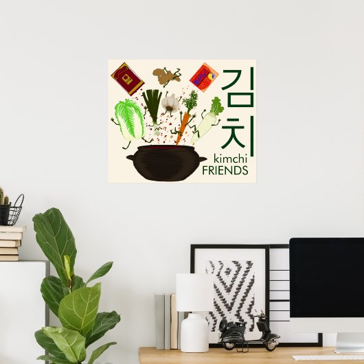 Affiche Kimchi Friends (Bureau à domicile)