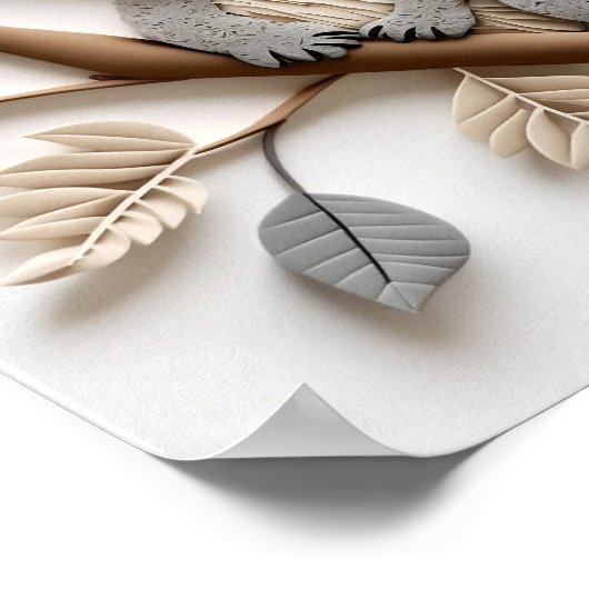 Affiche Koala Quilling, Chambre d'Enfants, Nurseri (Coin)