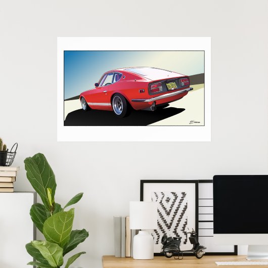 Affiche Kyusha Kai Datsun 240z (Bureau à domicile)