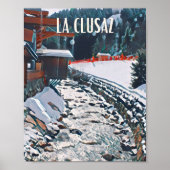 Affiche La Clusaz Station de ski (Devant)