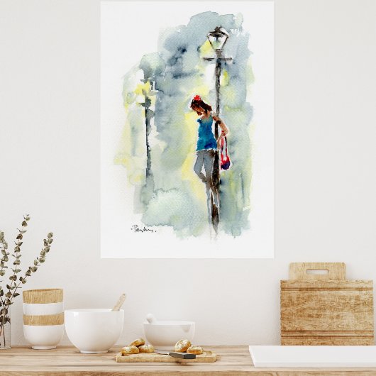 Affiche 'La fille' (Cuisine)