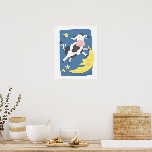 Affiche La Vache a sauté la Lune (Cuisine)