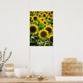 Affiche Le champ de tournesols (Cuisine)