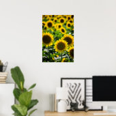 Affiche Le champ de tournesols (Bureau à domicile)