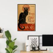 Affiche Le Chat Noir – Art de Théophile Steinlen (Bureau à domicile)