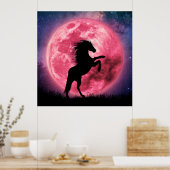 Affiche Le cheval et la lune rose (Cuisine)