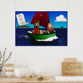 Affiche Le Hibou et le Chat (Cuisine)