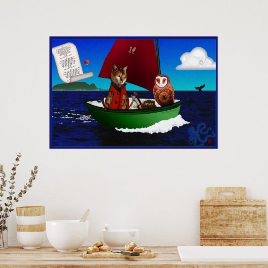 Affiche Le Hibou et le Chat (Cuisine)