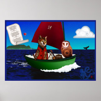 Affiche Le Hibou et le Chat