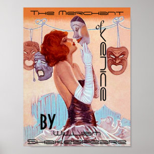 Affiche le négociant de Venise William Shakespeare