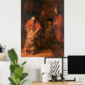 Affiche Le Retour de l'Enfant Prodigue Rembrandt (Bureau à domicile)