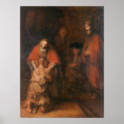 Affiche Le Retour de l'Enfant Prodigue Rembrandt (Devant)