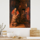 Affiche Le Retour de l'Enfant Prodigue Rembrandt (Cuisine)