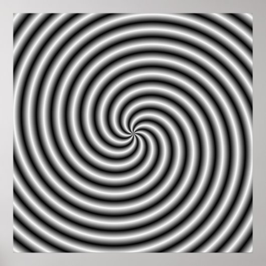 Affiche  Le Tourbillon en noir et blanc (Devant)