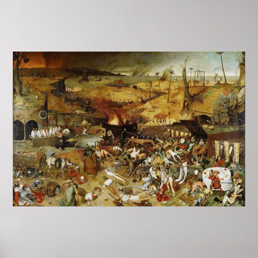 Affiche Le Triomphe de la mort Pieter Brueghel (Devant)