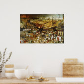 Affiche Le Triomphe de la mort Pieter Brueghel (Cuisine)
