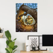 Affiche « Le Voyageur du Crépuscule » (Bureau à domicile)