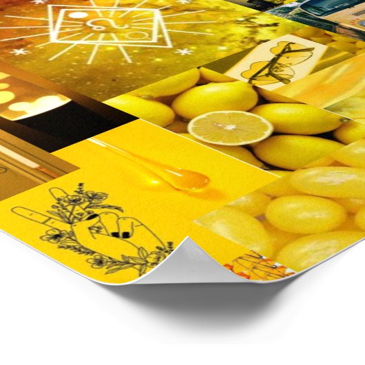 affiche leo esthétique jaune (Coin)
