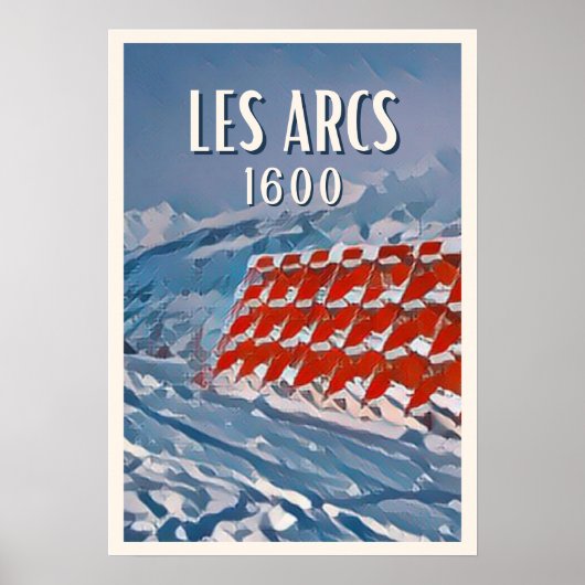 Affiche Les Arcs 1600 Station de ski  (Devant)