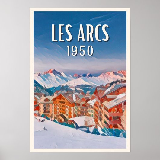 Affiche Les Arcs 1950 Station de ski (Devant)